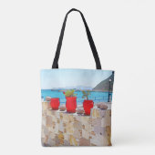 Aquareller Meerblick Tasche (Rückseite)