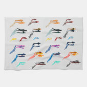 Aquareller nehmen Kunst an Geschirrtuch (Horizontal)