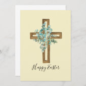 Aquareller Oster Rustikales Kreuz und Eukalyptus (Vorne/Hinten)