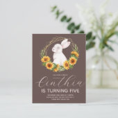 Aquareller Osterblüte Sonnenstrahlen Florenz Einladung (Stehend Vorderseite)