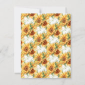 Aquareller Osterblüte Sonnenstrahlen Florenz Einladung (Rückseite)