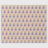 Aquareller Ostereier Geschenkpapier (Flach)