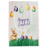 Aquareller Ostereier Party Mittlere Geschenktüte (Vorderseite)