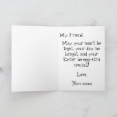 Aquareller Ostereier Trio Feiertagskarte (Innenseite)