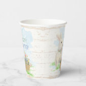 Aquareller Ostergebäck Basket Rustikales Holz Pappbecher (Rechts)