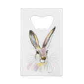 Aquareller Osterhaar Kaninchen Tiere Rustikal Nied Geldbeutel Flaschenöffner (Rückseite)