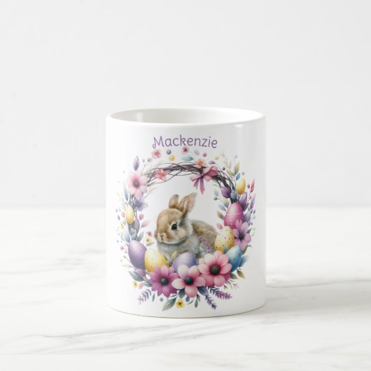 Aquareller Ostern Personalisiert Kaffeetasse (Mittel)