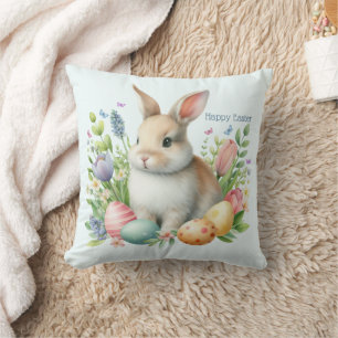 Aquareller Ostern Personalisiert Kissen