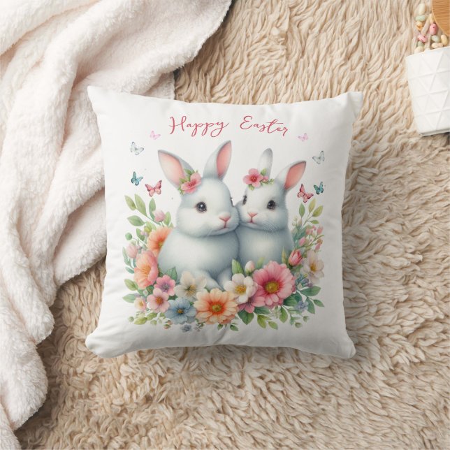 Aquareller Ostern Personalisiert Kissen (Decke)