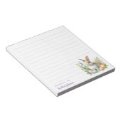 Aquareller Ostern Personalisiert Notizblock (angewinkelt)