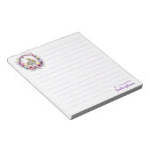 Aquareller Ostern Personalisiert Notizblock (angewinkelt)