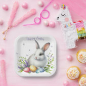 Aquareller Ostern Personalisiert Pappteller (Party)