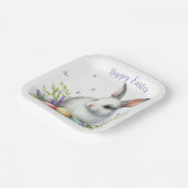 Aquareller Ostern Personalisiert Pappteller (Gewinkelt)