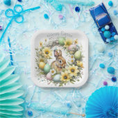 Aquareller Ostern Personalisiert Pappteller (Party)