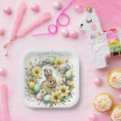 Aquareller Ostern Personalisiert Pappteller (Party)