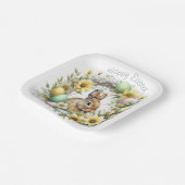 Aquareller Ostern Personalisiert Pappteller (Gewinkelt)