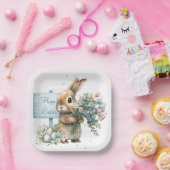 Aquareller Ostern Personalisiert Pappteller (Party)