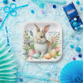 Aquareller Ostern Personalisiert Pappteller (Party)