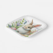 Aquareller Ostern Personalisiert Pappteller (Gewinkelt)