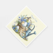 Aquareller Ostern Personalisiert Serviette (Ecke)