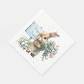 Aquareller Ostern Personalisiert Serviette (Ecke)