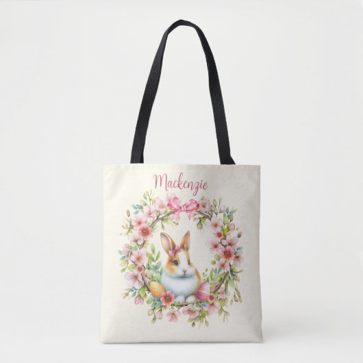Aquareller Ostern Personalisiert Tasche (Vorderseite)