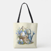 Aquareller Ostern Personalisiert Tasche (Rückseite)