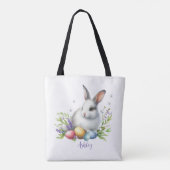 Aquareller Ostern Personalisiert Tasche (Rückseite)