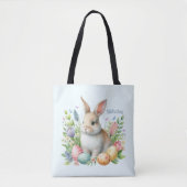 Aquareller Ostern Personalisiert Tasche (Vorderseite)
