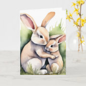 Aquareller Ostern Sonnige Liebe Karte (Gelbe Blume)