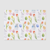 Aquareller Ostern Sonniger Frühling Tulpe Seidenpapier (Vorderseite)