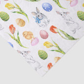 Aquareller Ostern Sonniger Frühling Tulpe Seidenpapier (Ausschnitt)