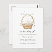 Aquareller Ostersonntag Einladung Postkarte (Vorne/Hinten)