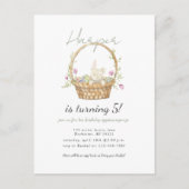 Aquareller Ostersonntag Einladung Postkarte (Vorderseite)