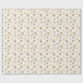 Aquareller Ozean Kleine Pearl Baby Dusche Geschenkpapier (Flach)