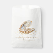 Aquareller Ozean Kleine Pearl Baby Dusche Geschenktütchen (Vorderseite)