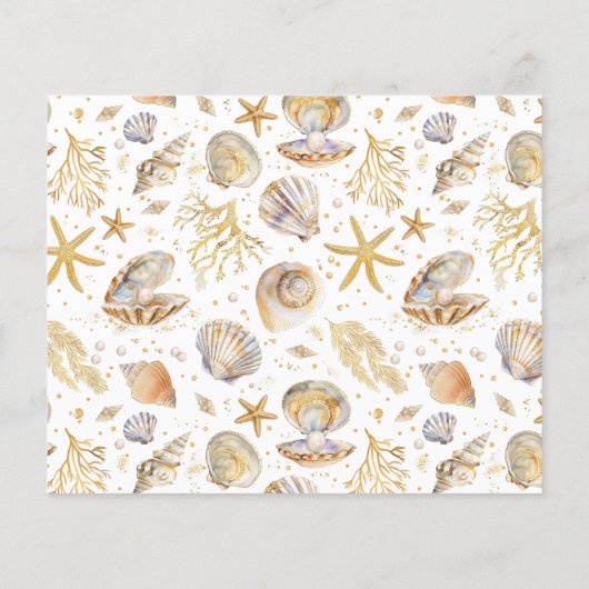 Aquareller Ozean Kleine Perldusche Ratschlag C (Rückseite)