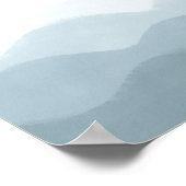 Aquareller Ozean und Sonnenbrille Poster (Ecke)