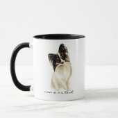 Aquareller Papillon Dog, Haustier Tasse (Links)