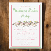 Aquareller Preakness Party Racing Einladung
