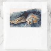 Aquareller Rechteckiger Aufkleber (Tasche)