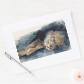 Aquareller Rechteckiger Aufkleber (Umschlag)