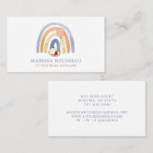 Aquareller Regenbogenbär Tagcare Visitenkarte (Vorne/Hinten)