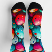 Aquareller-Regenbogeneier Socken (Oben)