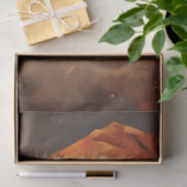 Aquareller Retro Santa Claus lächelt roten Hut Seidenpapier (Geschenk)