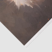 Aquareller Retro Santa Claus lächelt roten Hut Seidenpapier (Ausschnitt)