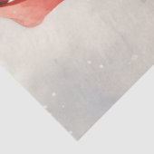 Aquareller Retro Santa Claus lächelt Vintag Seidenpapier (Ausschnitt)