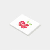 Aquareller Rote Äpfel Lehrer Bildung Obst Post-it Klebezettel (angewinkelt)