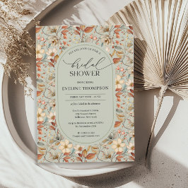 Aquareller Salbei-Wildblumen Einladung