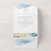 Aquareller Sandstrand - alles in einer Einladung (Außenbereich)